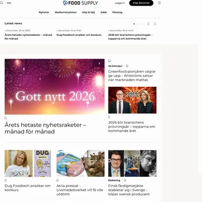 food-supply.se startsida 2026