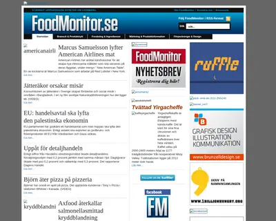 FoodMonitor.se startsida 2011