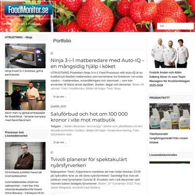 FoodMonitor.se startsida 2026