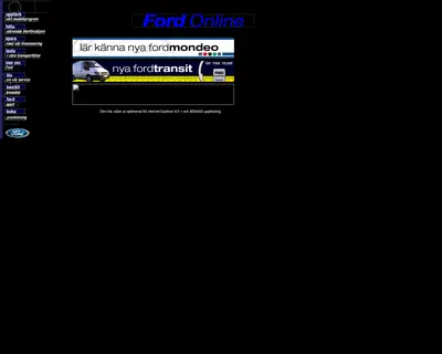 FORD A startsida 2001