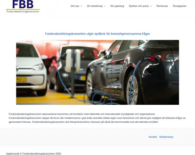www.fordonsbesiktningsbranschen.se startsida 2026