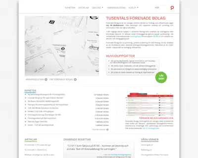 forenadebolag.se startsida 2014