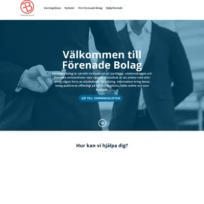 forenadebolag.se startsida 2024