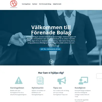 forenadebolag.se startsida 2025