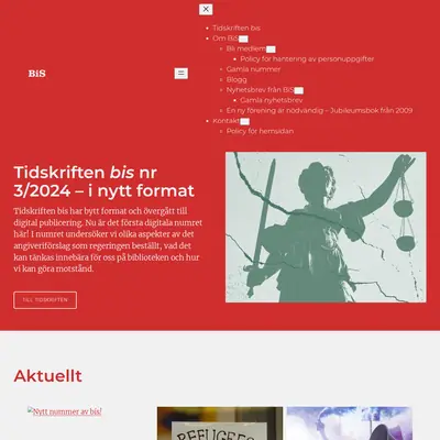 BiS. Bibliotek i Samhälle startsida 2024