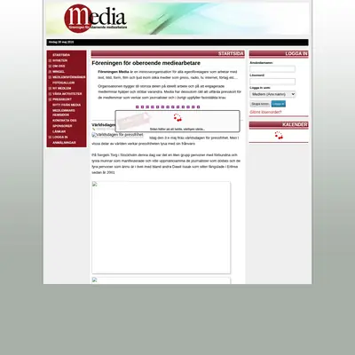 Nytt från Media, www.foreningenmedia.se startsida 2015