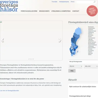 www.foretagshalsor.se startsida 2013