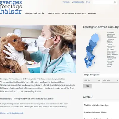 www.foretagshalsor.se startsida 2019