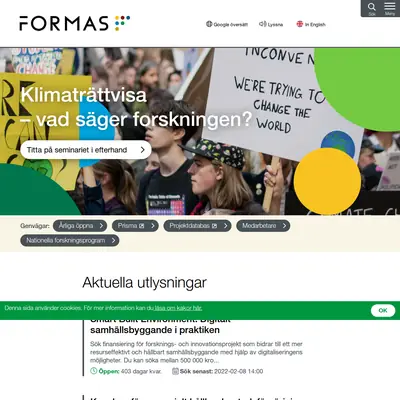 Formas-TV startsida 2022