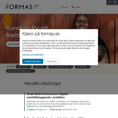Formas-TV startsida 2024