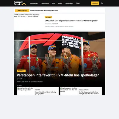 formeldirekt.se startsida 2025