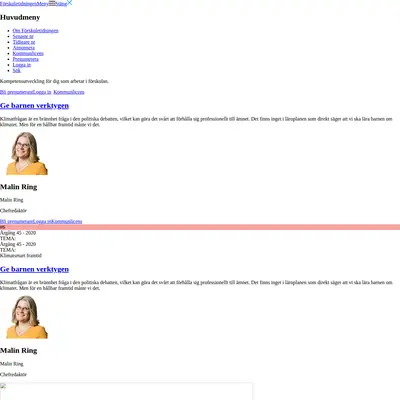 Förskoletidningen startsida 2021