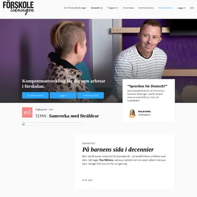 Förskoletidningen startsida 2022