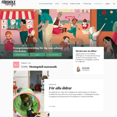 Förskoletidningen startsida 2024