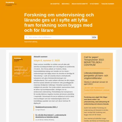 Forskul.se startsida 2021
