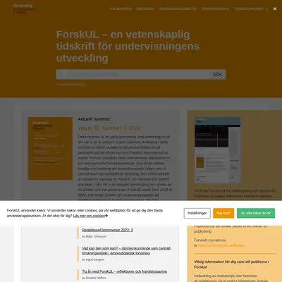 Forskul.se startsida 2024