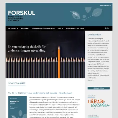 Forskul.se startsida 2026