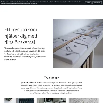 forslindstryckeri.se startsida 2025