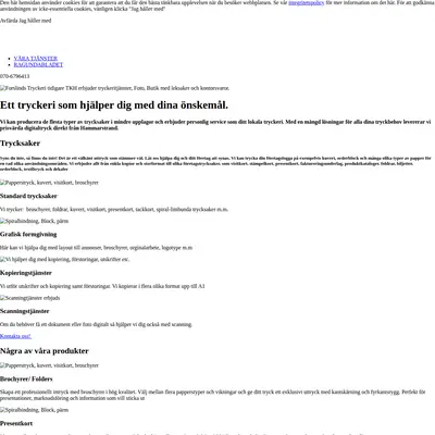 forslindstryckeri.se startsida 2026