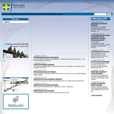 www.forsvarsutbildarna.se startsida 2012