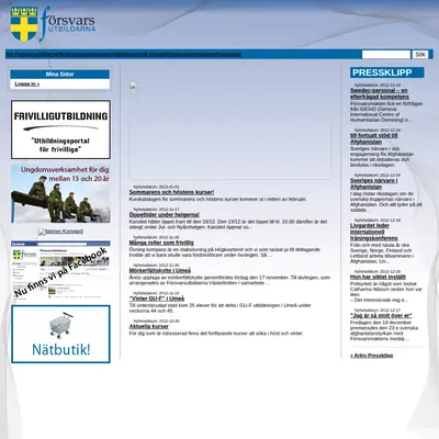 www.forsvarsutbildarna.se startsida 2013