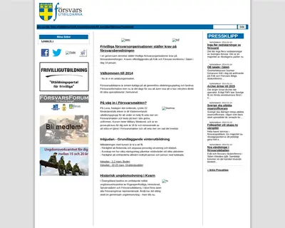 www.forsvarsutbildarna.se startsida 2014