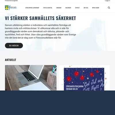 www.forsvarsutbildarna.se startsida 2024