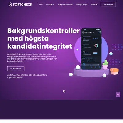 fortcheck.se startsida 2026