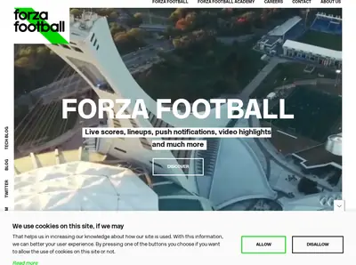 Forza Football startsida 2019