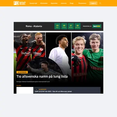 www.fotbolldirekt.se startsida 2024