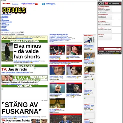 Fotbollsbladet startsida 2009