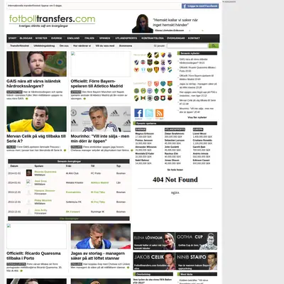 fotbolltransfers.com startsida 2014