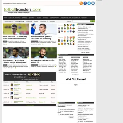 fotbolltransfers.com startsida 2016