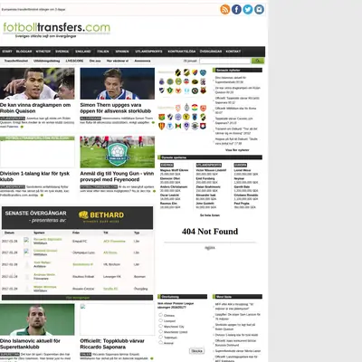 fotbolltransfers.com startsida 2017