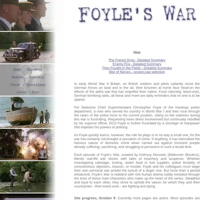 Foyle's War startsida 2004