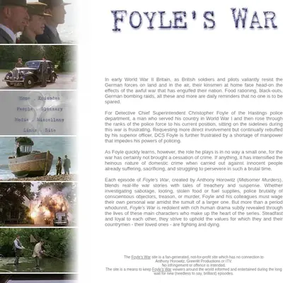 Foyle's War startsida 2005