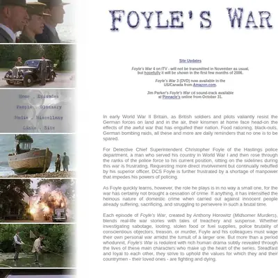 Foyle's War startsida 2006