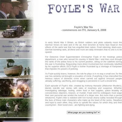 Foyle's War startsida 2008