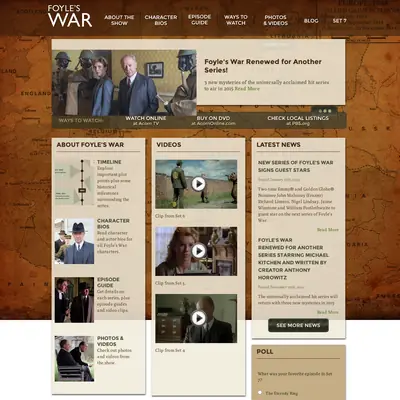 Foyle's War startsida 2014