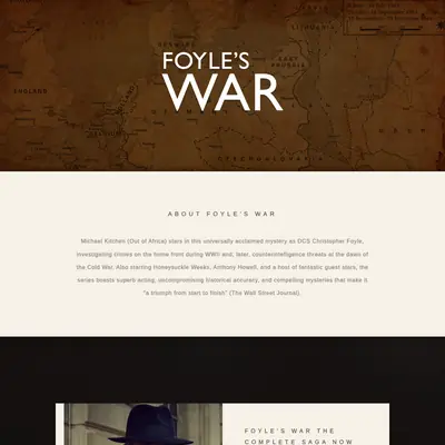 Foyle's War startsida 2021