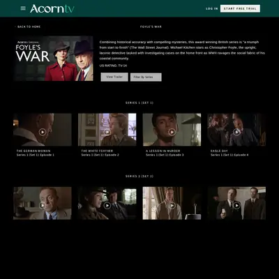 Foyle's War startsida 2025