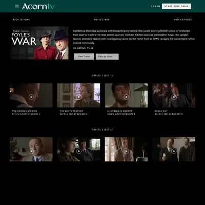 Foyle's War startsida 2026