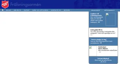 Frälsningsarmén Nässjö Gudstjänst startsida 2002