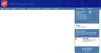 Frälsningsarmén Nässjö Gudstjänst startsida 2003