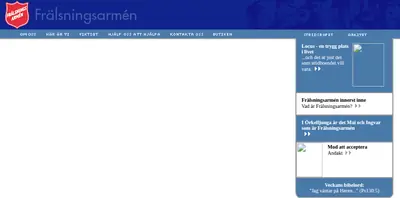 Frälsningsarmén Nässjö Gudstjänst startsida 2006