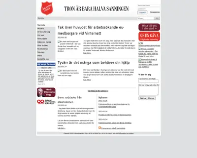 Frälsningsarmén Nässjö Gudstjänst startsida 2013