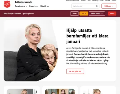 Frälsningsarmén Nässjö Gudstjänst startsida 2025