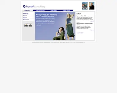 Framtid.se startsida 2005