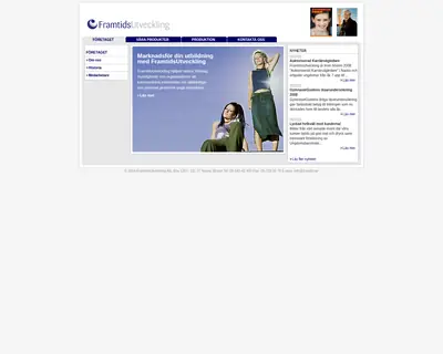 Framtid.se startsida 2009