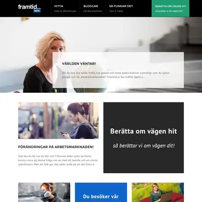 Framtid.se startsida 2014